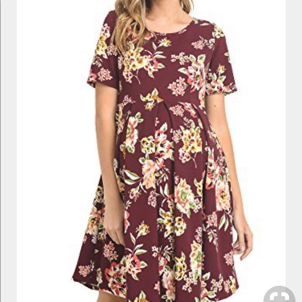 Hello Miz Floral Maternity Dress Size L